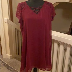 Maroon dress. Large